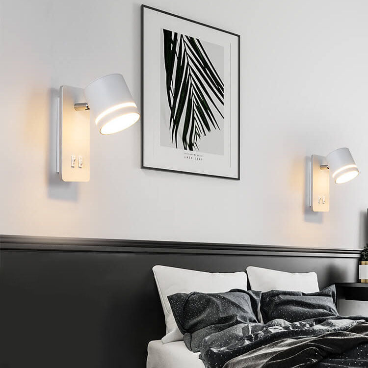 Elegant jern væglampe med LED