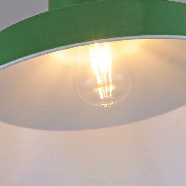 Industriële Elegante Groene Hanglamp in  Meerdere Formaten