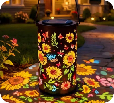 Solar Zonnebloem Tuinlamp | Rustieke Buitenlamp Voor Tuin