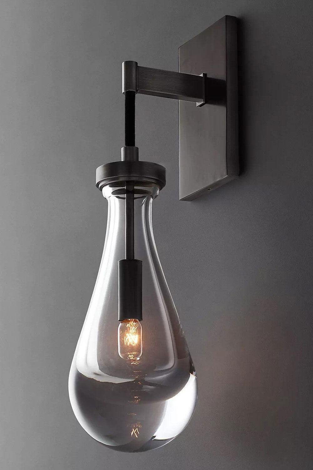 Lampa ścienna Rain | Kryształowa lampa ścienna E14 do wnętrz