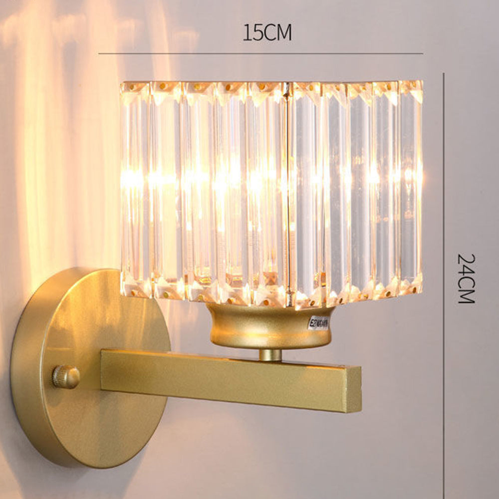 Luca – Vegglampe med Glasskjerm & Matt Svart Base
