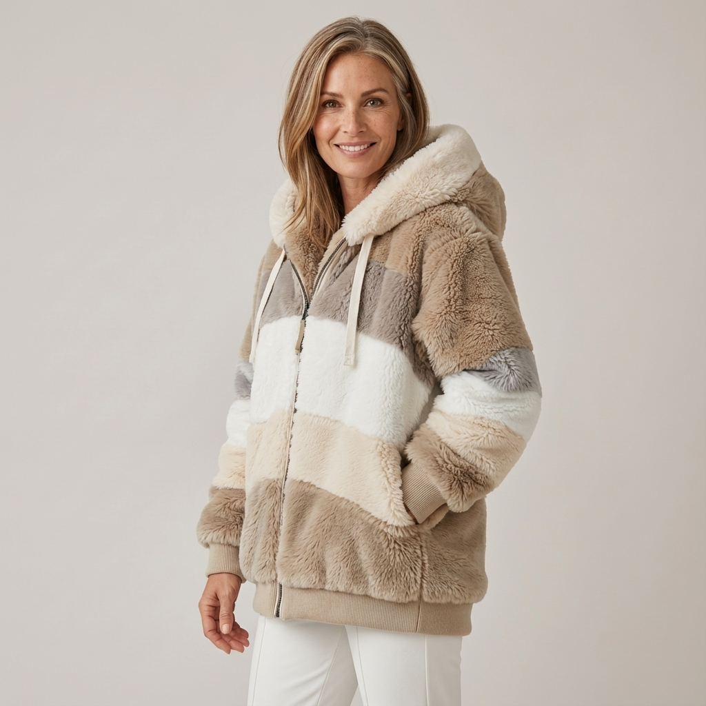 Chaqueta de invierno de mujer para el día a día | Chaqueta cálida con capucha