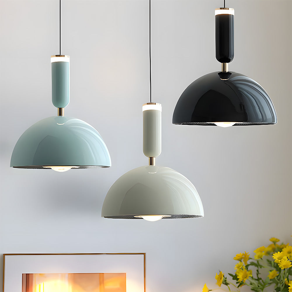 Skandinavisk moderne LED hengelampe – Glassmaleri-design med minimalistisk ramme