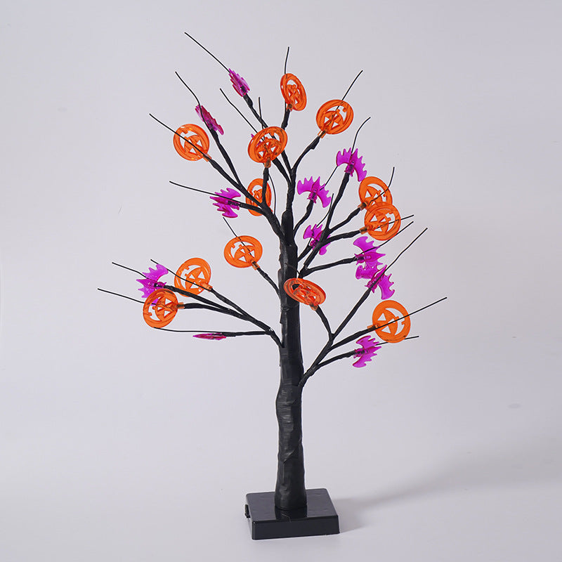 Halloween Pompoen Nachtlamp | Decoratieve Feestverlichting Met 24 Lichtpunten