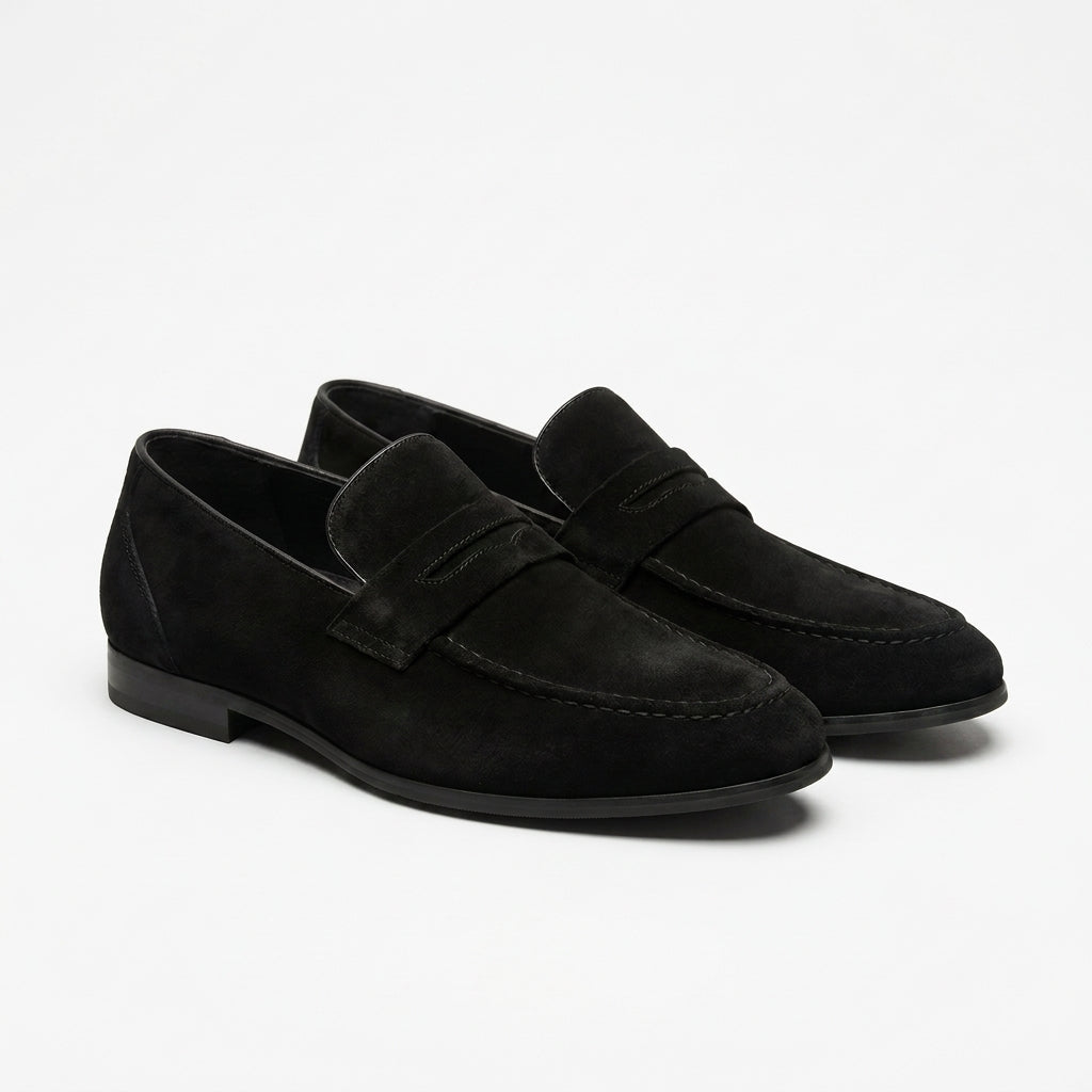 Mocassins en daim pour homme | Chaussures à enfiler douces en PU