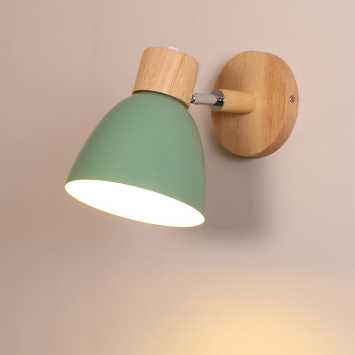 Moderne Houten Kegel Wandlamp | Minimalistische E27 LED-Lamp