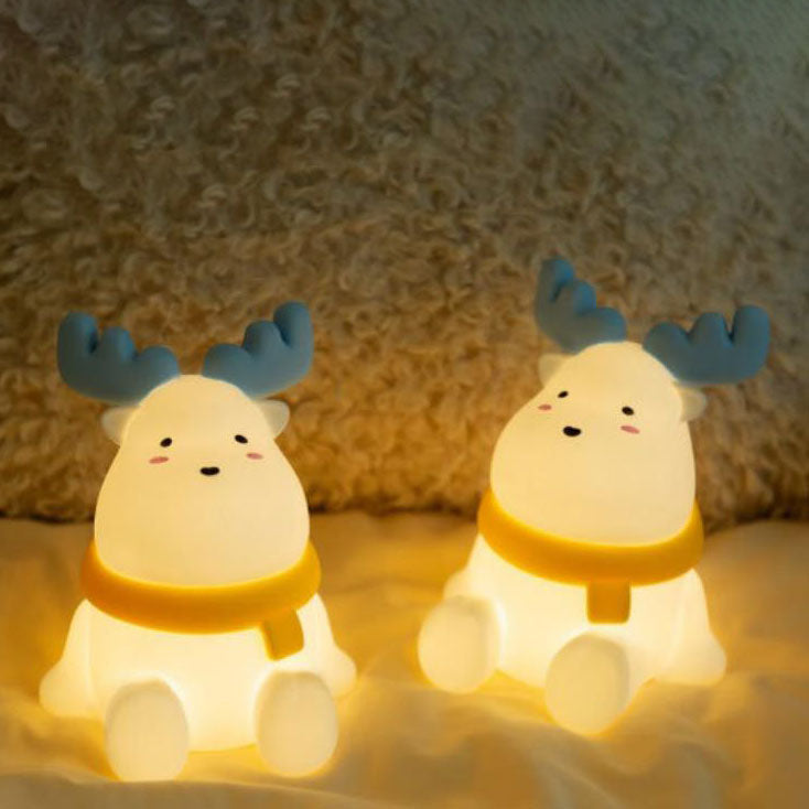 Rendier Silicone Tafellamp met Geïntegreerde LED – USB Oplaadbaar