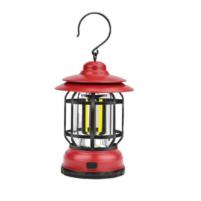 Bærbar retro-smartlampe | USB-genopladelig LED-campinglampe