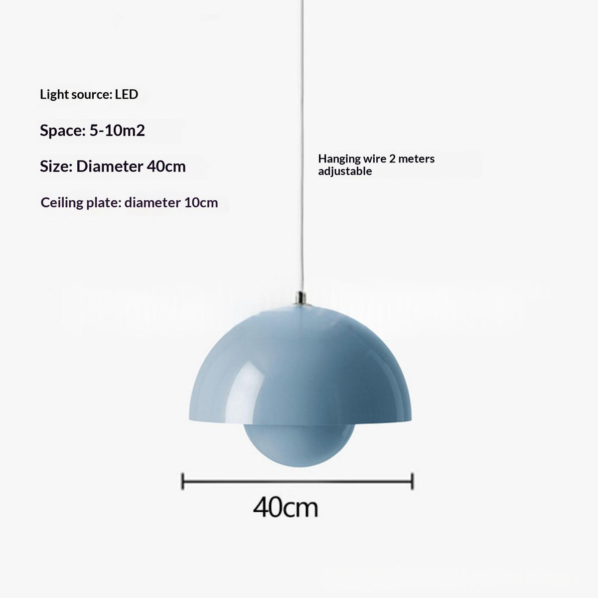 Scandinavische Bud Kleine Hanglamp | Enkele IJzeren Hanglamp