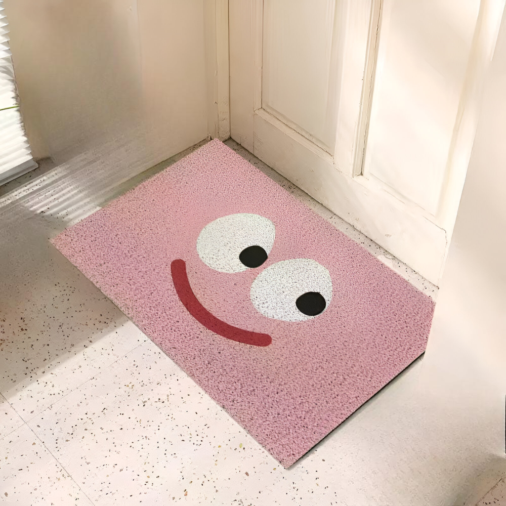 Antislip PVC Deurmat Met Smiley | Absorberende Entree Mat