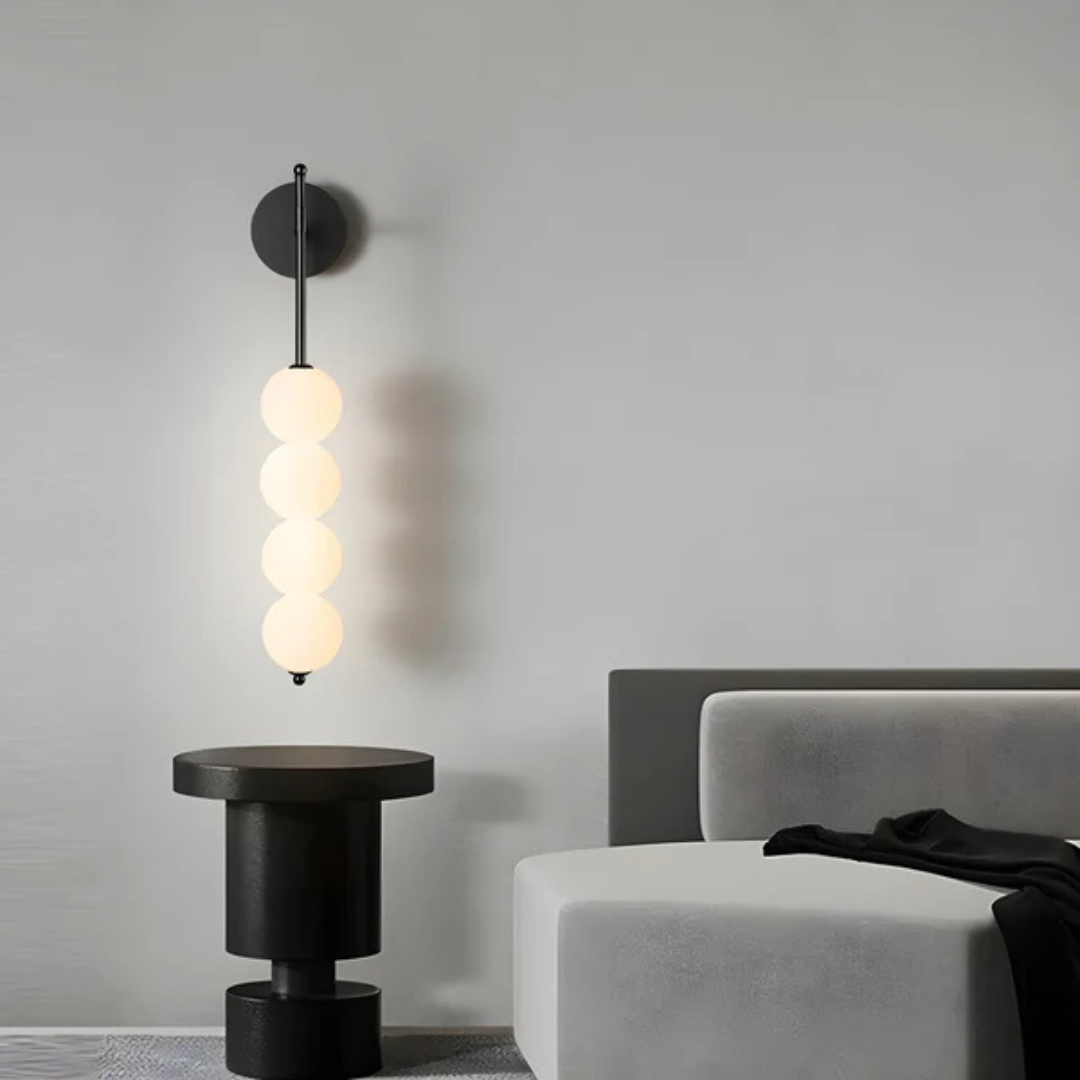 Moderne Japandi Væglampe med Varm LED Belysning