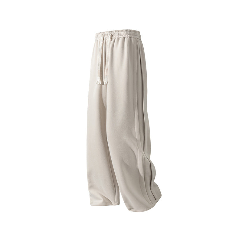 Pantalon de jogging droit épais pour homme | Pantalon décontracté en coton