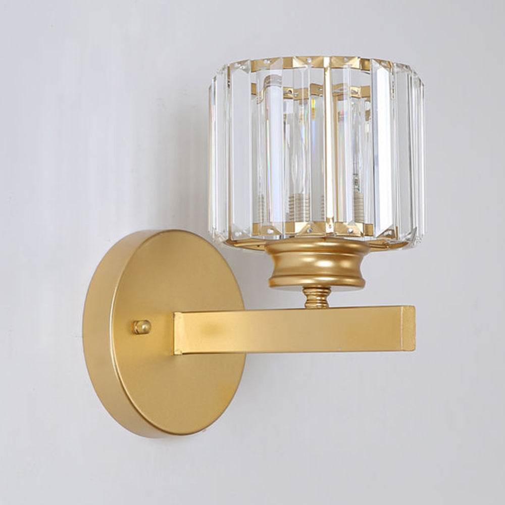 Luca – Vegglampe med Glasskjerm & Matt Svart Base