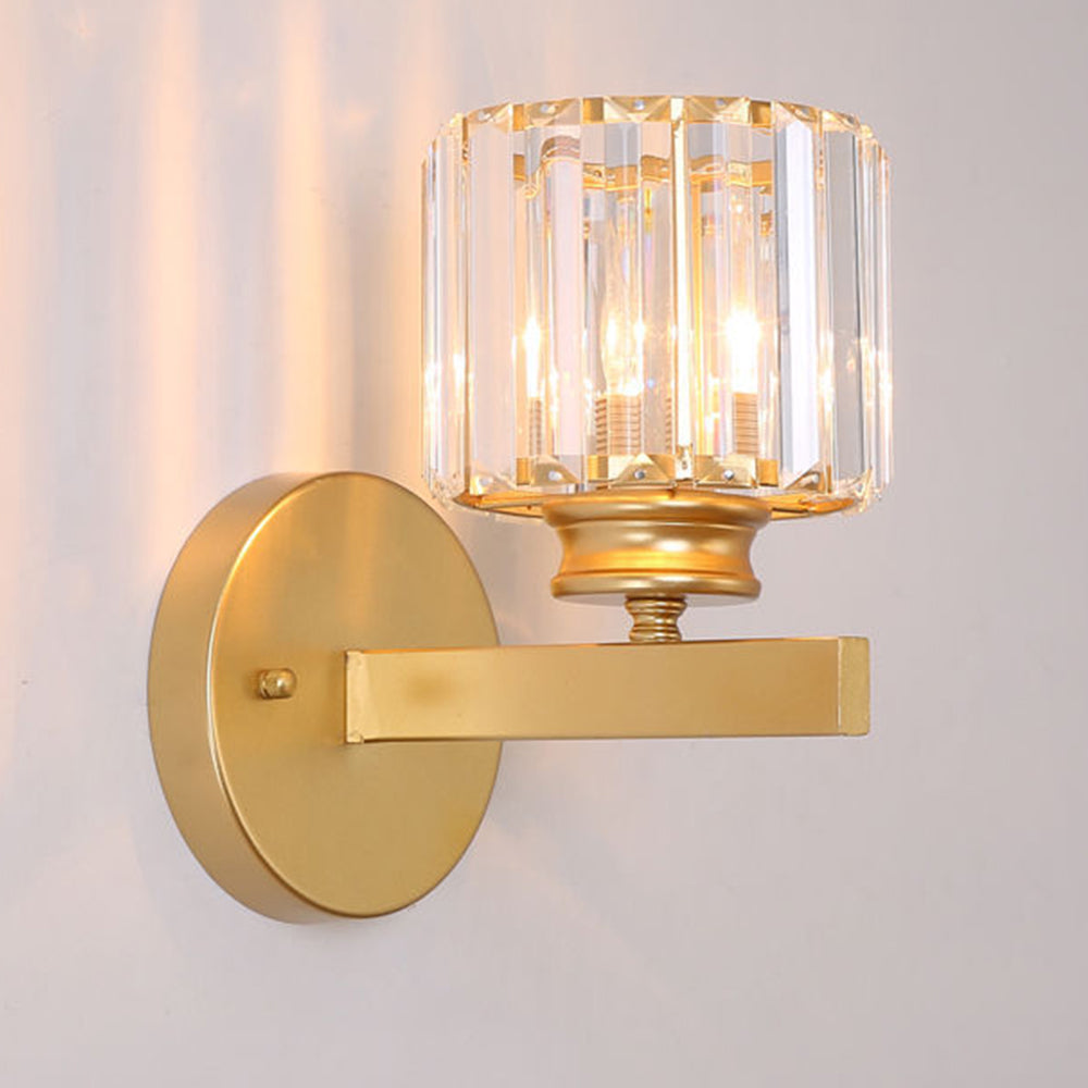 Luca – Vegglampe med Glasskjerm & Matt Svart Base