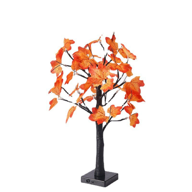 Halloween Pompoen Nachtlamp | Decoratieve Feestverlichting Met 24 Lichtpunten