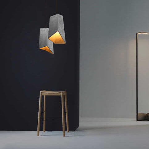Industriel Cementpendel med Stramt Design