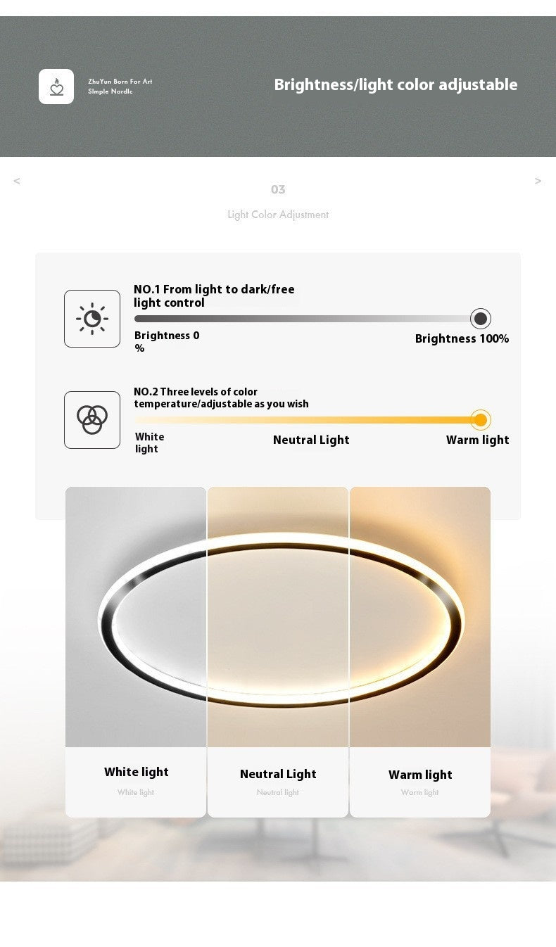 Minimalistische Plafondlamp Voor Slaapkamer | Moderne LED-Lamp