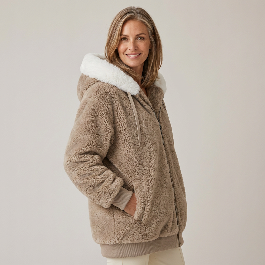 Chaqueta de invierno de mujer para el día a día | Chaqueta cálida con capucha