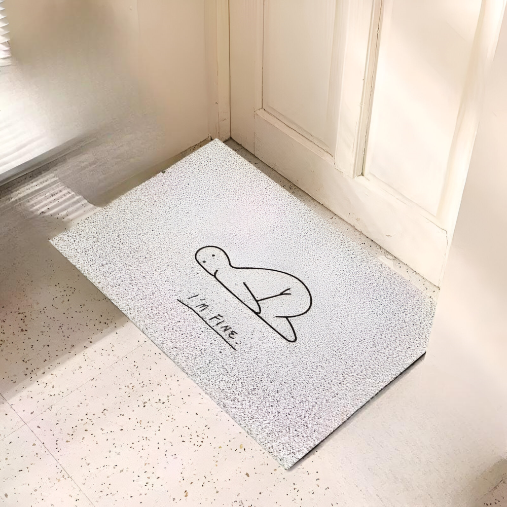 Antislip PVC Deurmat Met Smiley | Absorberende Entree Mat