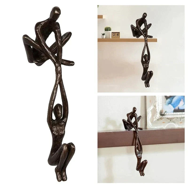 Liefde & Kracht Beeldje met Abstract Design
