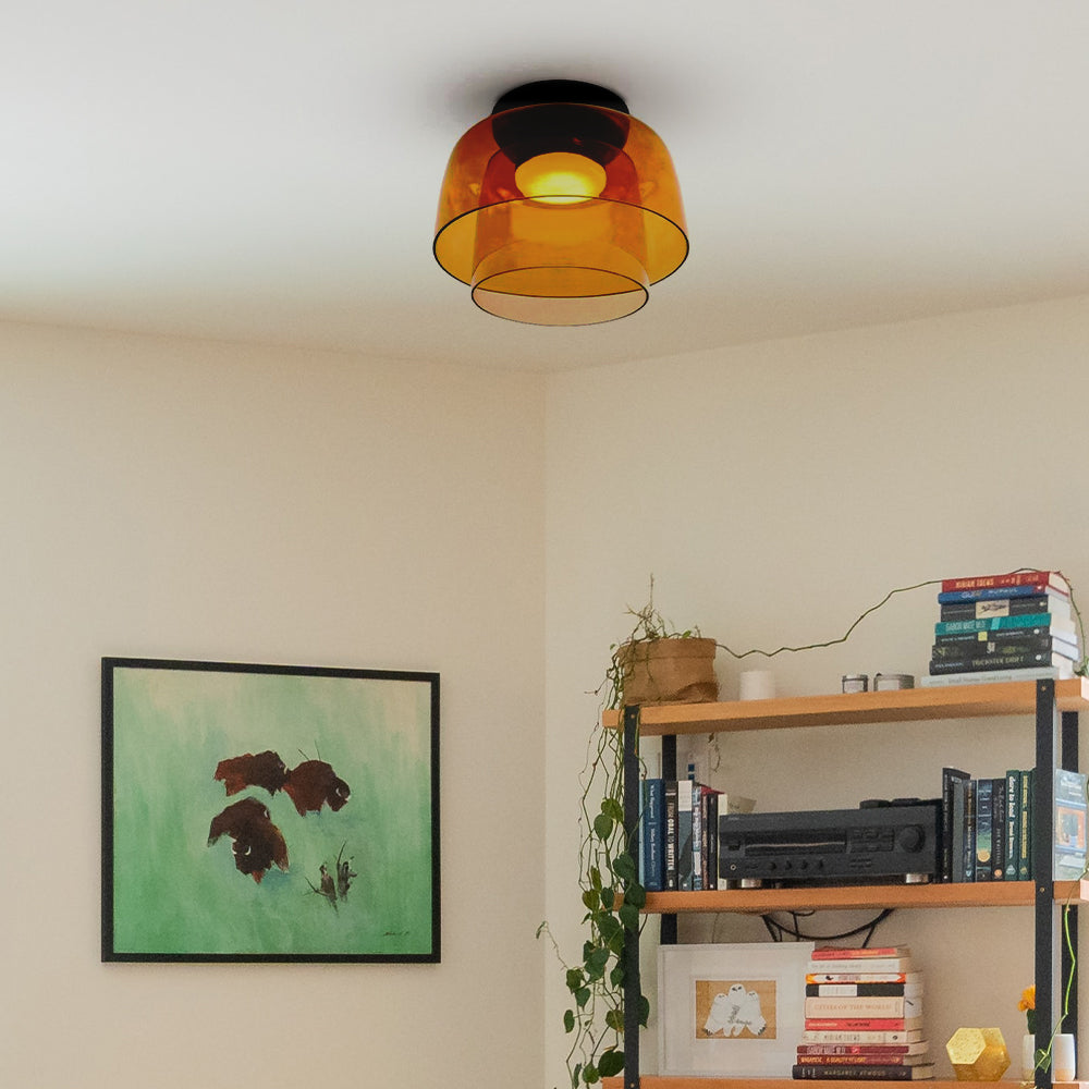 Moderne Designer Glas Loftlampe