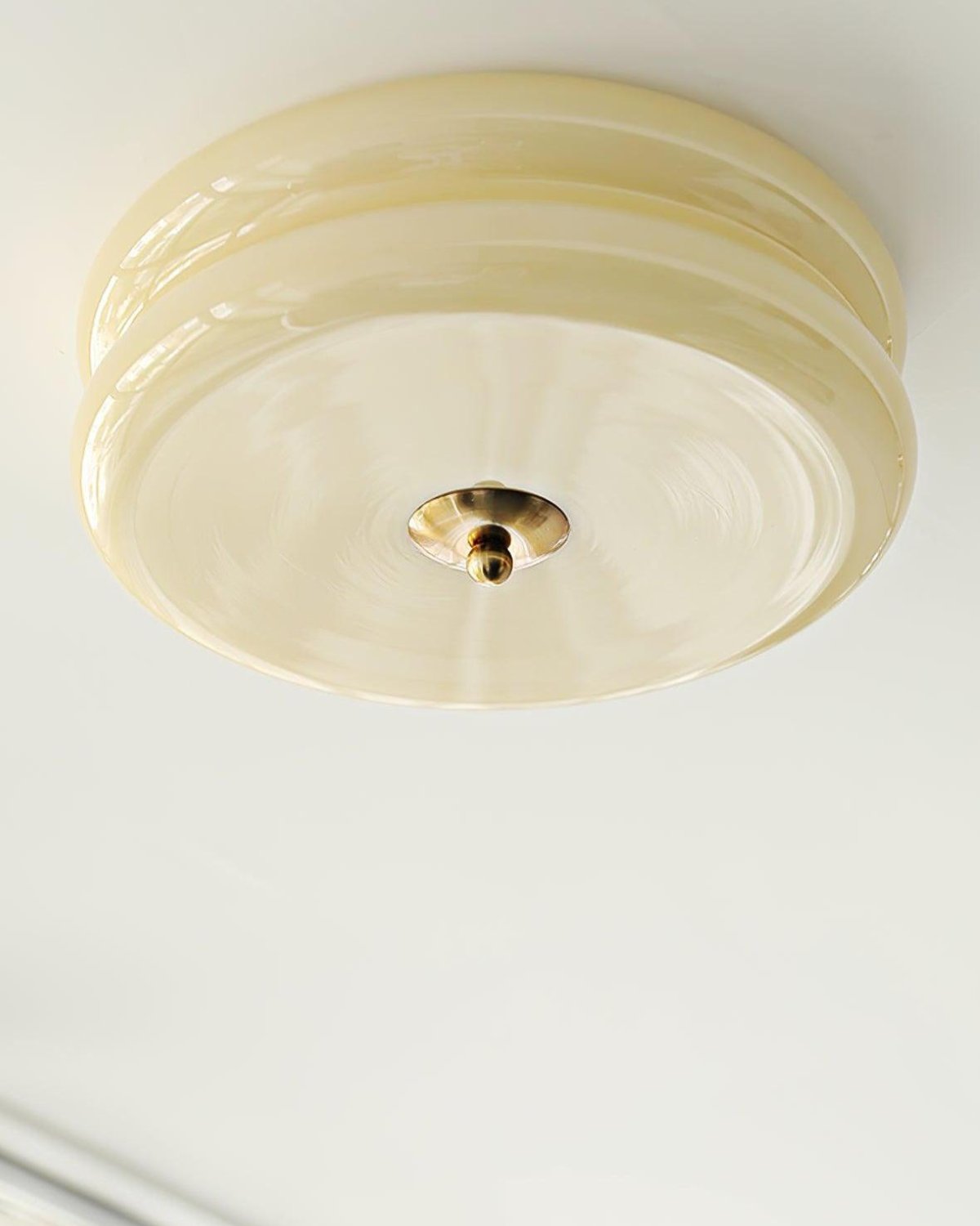Minimalistische Vintage Plafondlamp Van Kunstglas | Elegante Lamp