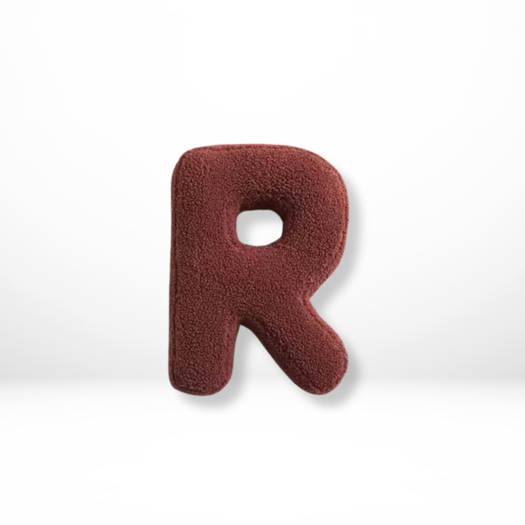 Coussin Décoratif Alphabet – Personnel, Doux & Unique