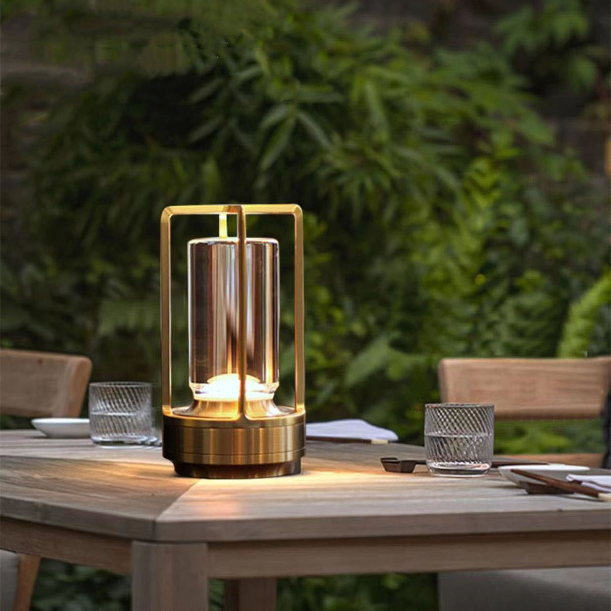 Lámpara de mesa LED moderna y romántica | Lámpara regulable recargable