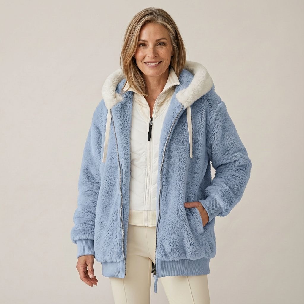 Chaqueta de invierno de mujer para el día a día | Chaqueta cálida con capucha