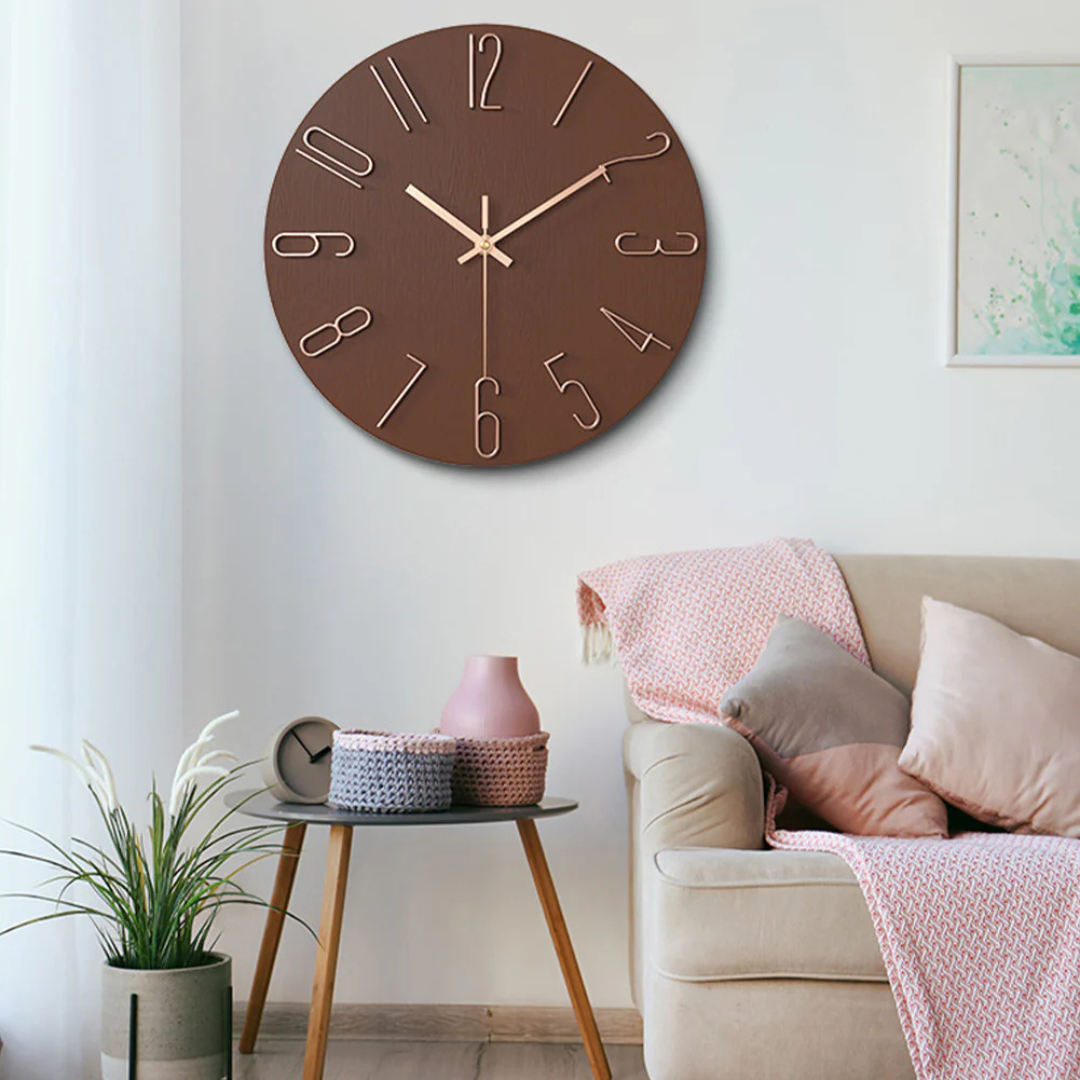 Moderne Wandklok Minimalistisch Design Ø30 cm