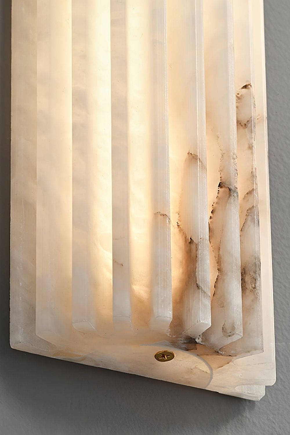 Alvia Alabasten Wandlamp | Natuursteen LED Wandlamp