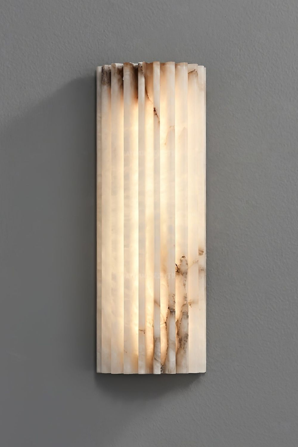 Alvia Alabasten Wandlamp | Natuursteen LED Wandlamp