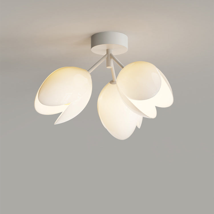 Plafonnier scandinave moderne – Blanc/Vert – 1 ou 3 sources lumineuses