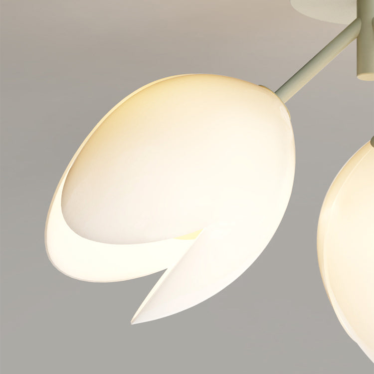 Plafonnier scandinave moderne – Blanc/Vert – 1 ou 3 sources lumineuses