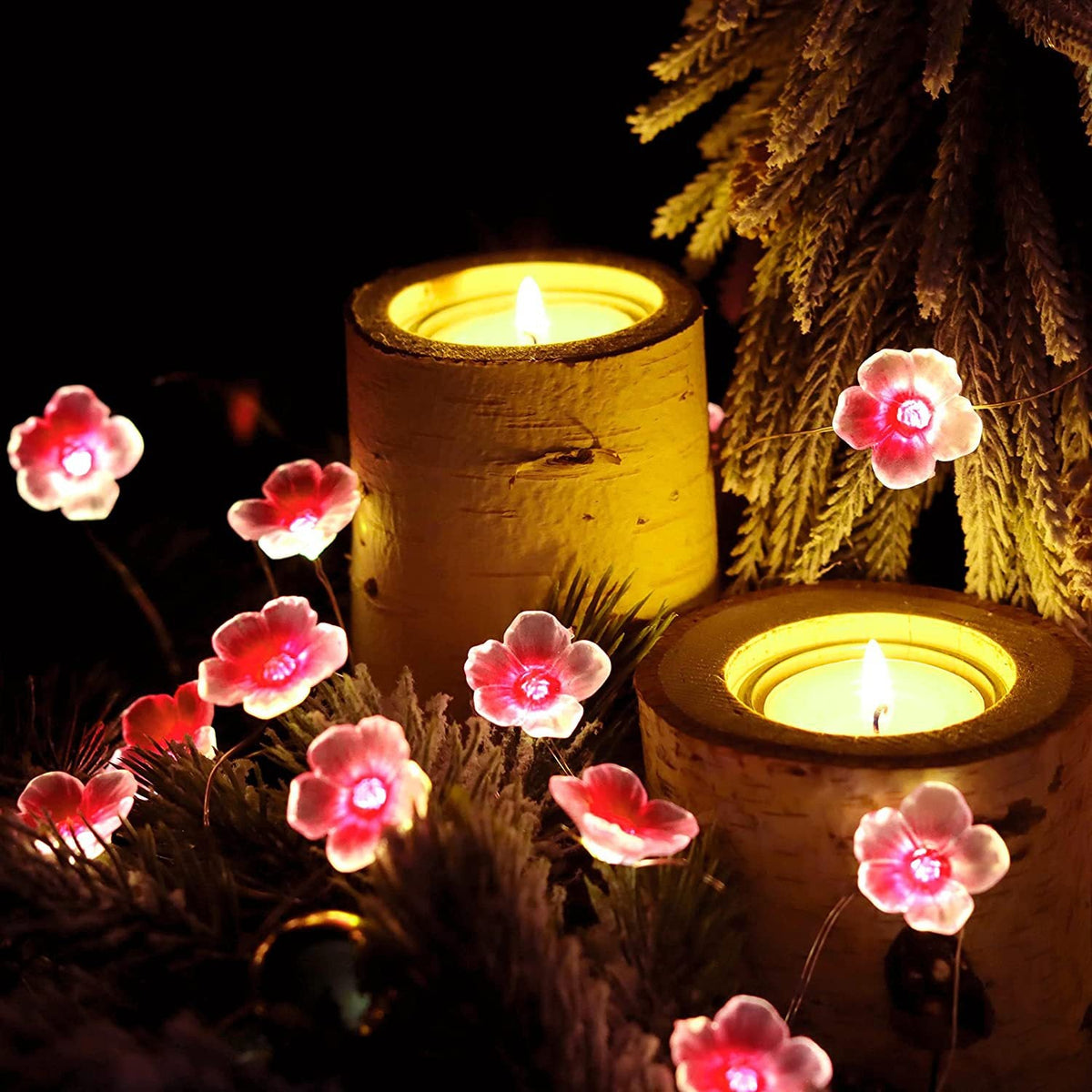 Rosa LED Dekorativ Lyskæde – Kreativ – (30 LED’er)