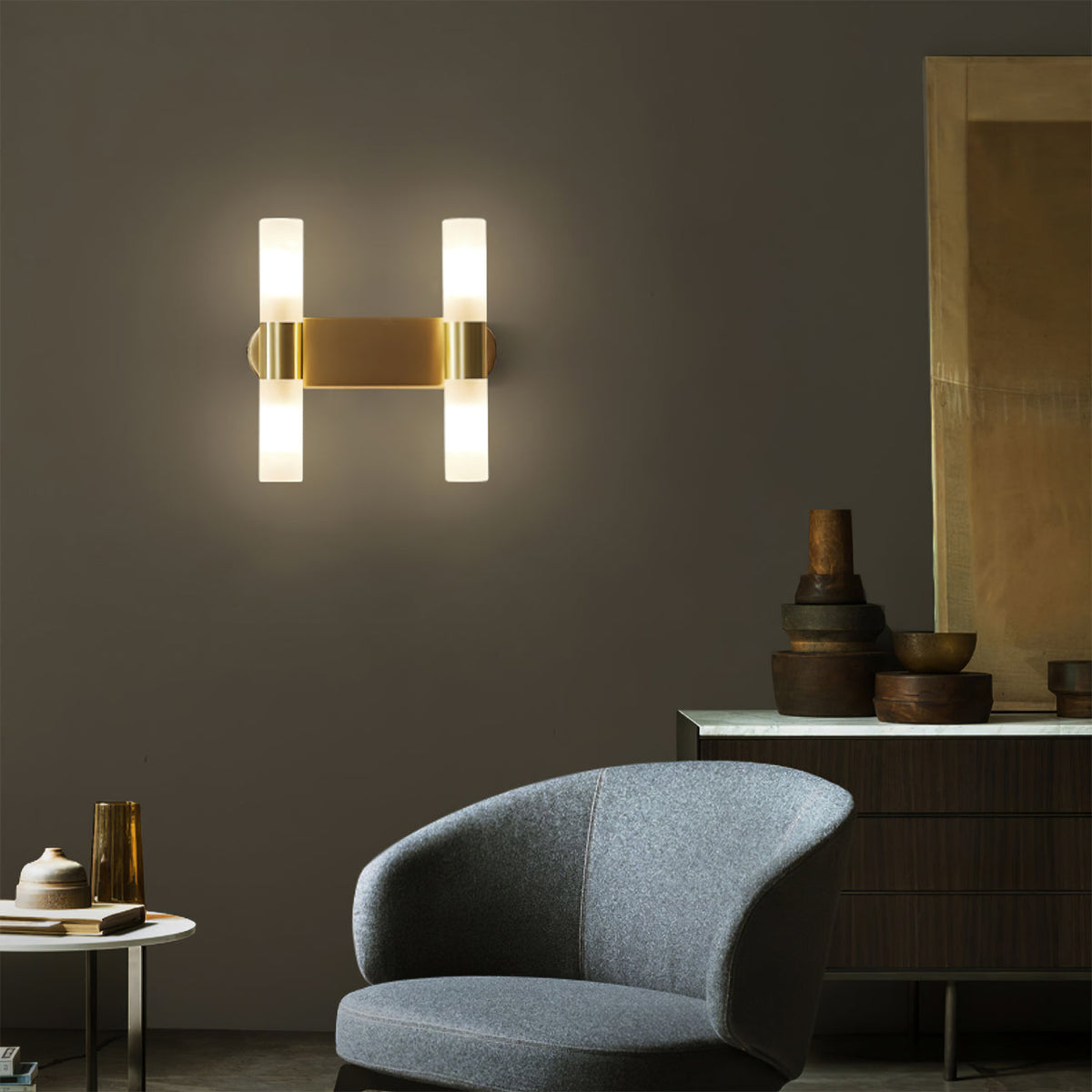 Elegant Wall Lamp with Energy-Efficient LED Lighting