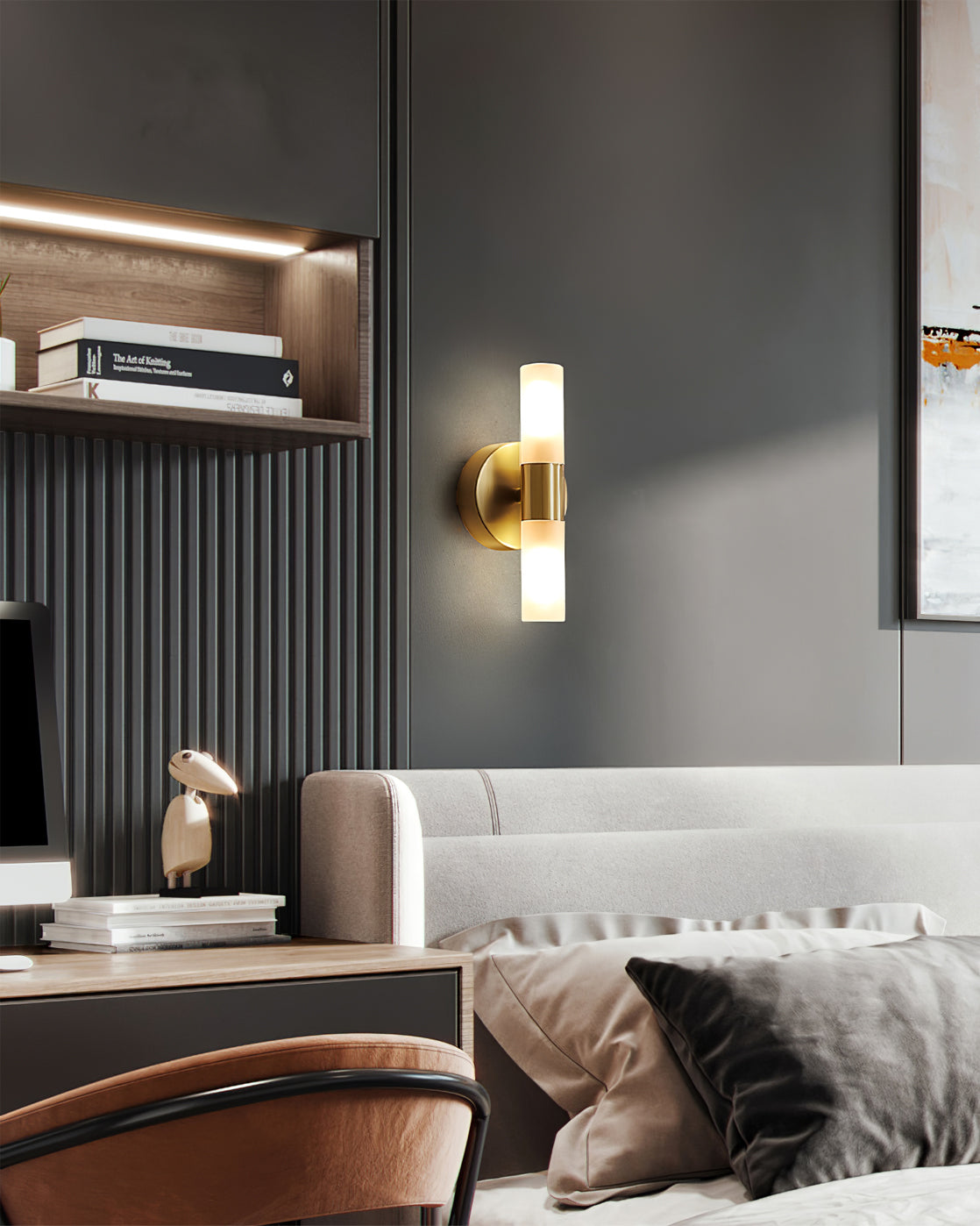 Elegant Wall Lamp with Energy-Efficient LED Lighting