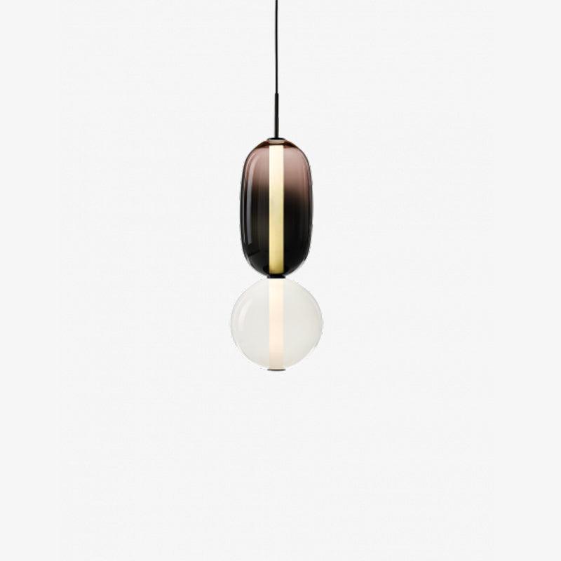 Scandinavische Candied-glazen hanglamp | Handgeblazen led