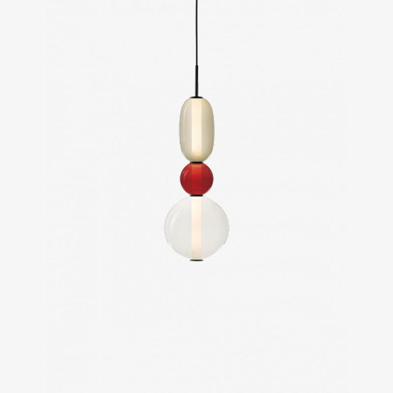 Scandinavische Candied-glazen hanglamp | Handgeblazen led