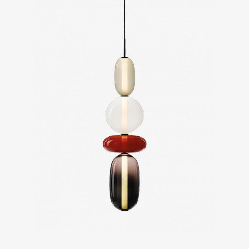 Scandinavische Candied-glazen hanglamp | Handgeblazen led