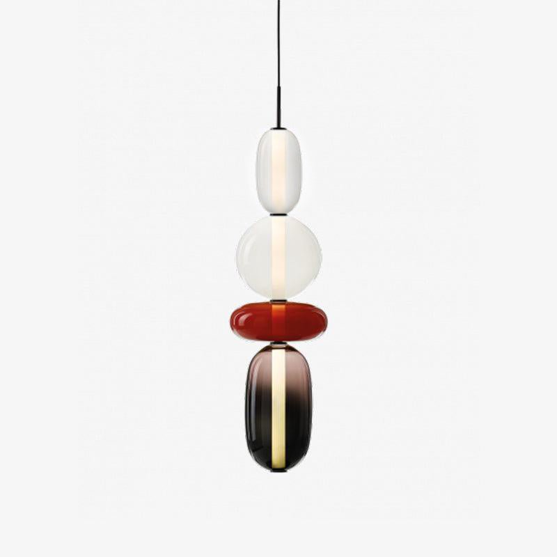 Scandinavische Candied-glazen hanglamp | Handgeblazen led