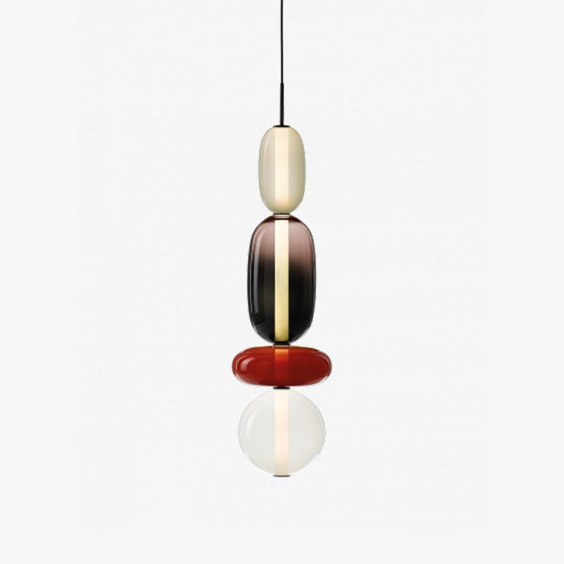 Scandinavische Candied-glazen hanglamp | Handgeblazen led
