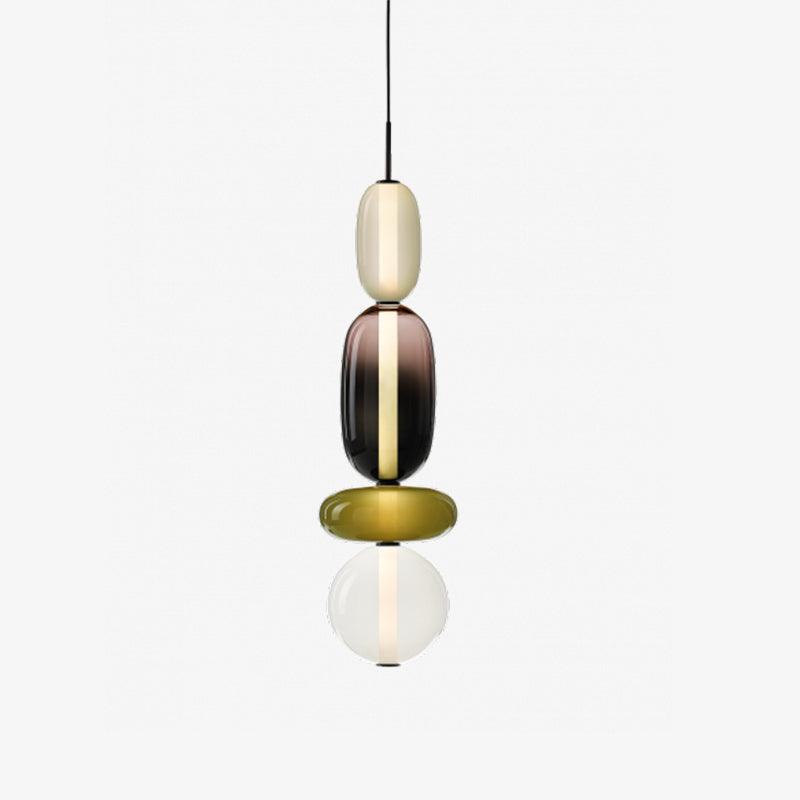 Scandinavische Candied-glazen hanglamp | Handgeblazen led