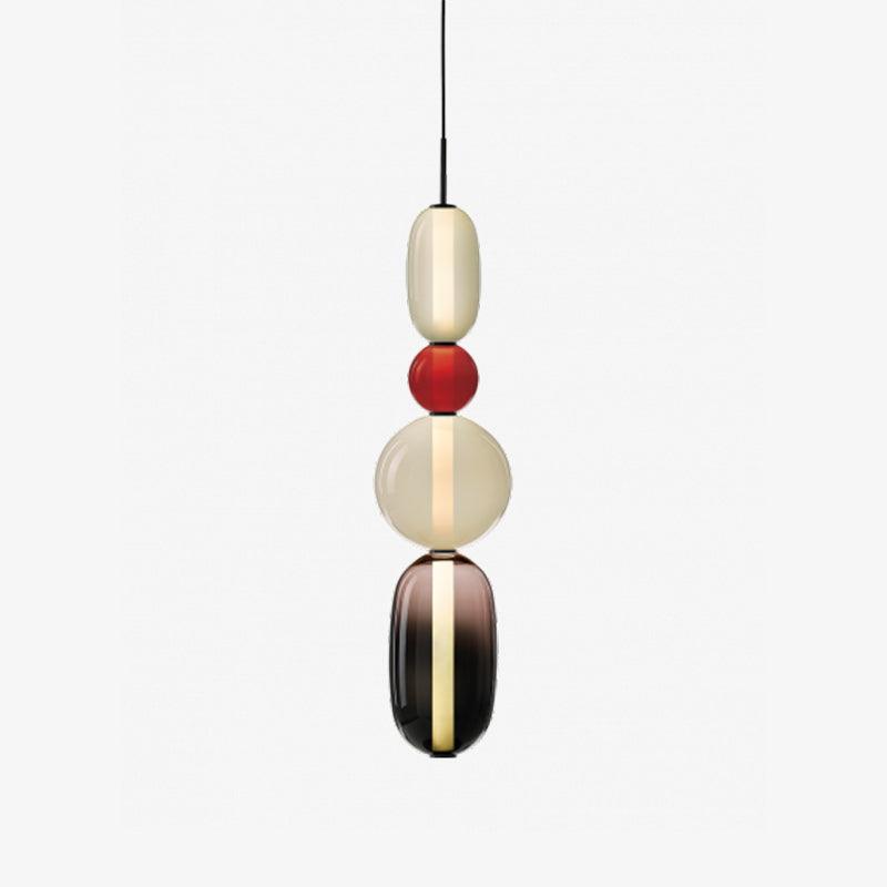 Scandinavische Candied-glazen hanglamp | Handgeblazen led