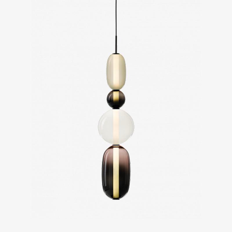 Scandinavische Candied-glazen hanglamp | Handgeblazen led