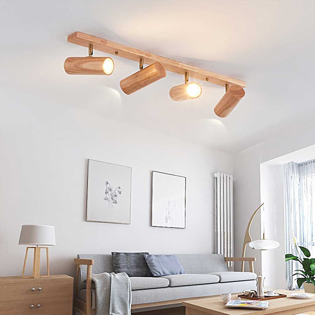 Skandinavisk træloftslampe
