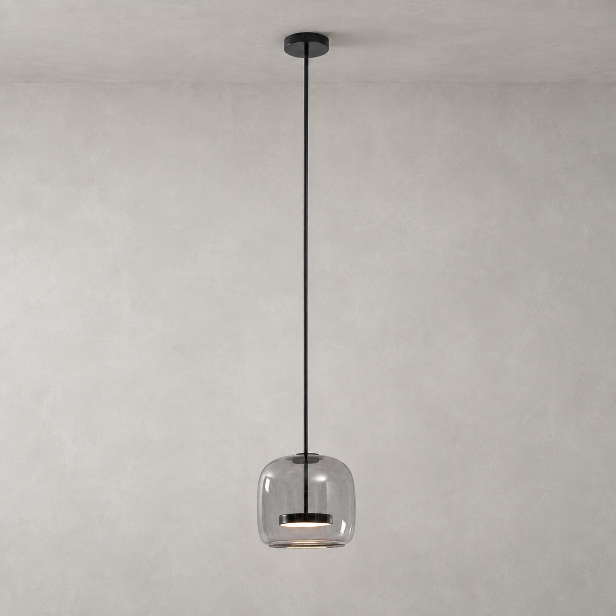 Minimalistisk Metro-glaspendel | Håndblæst LED-pendel