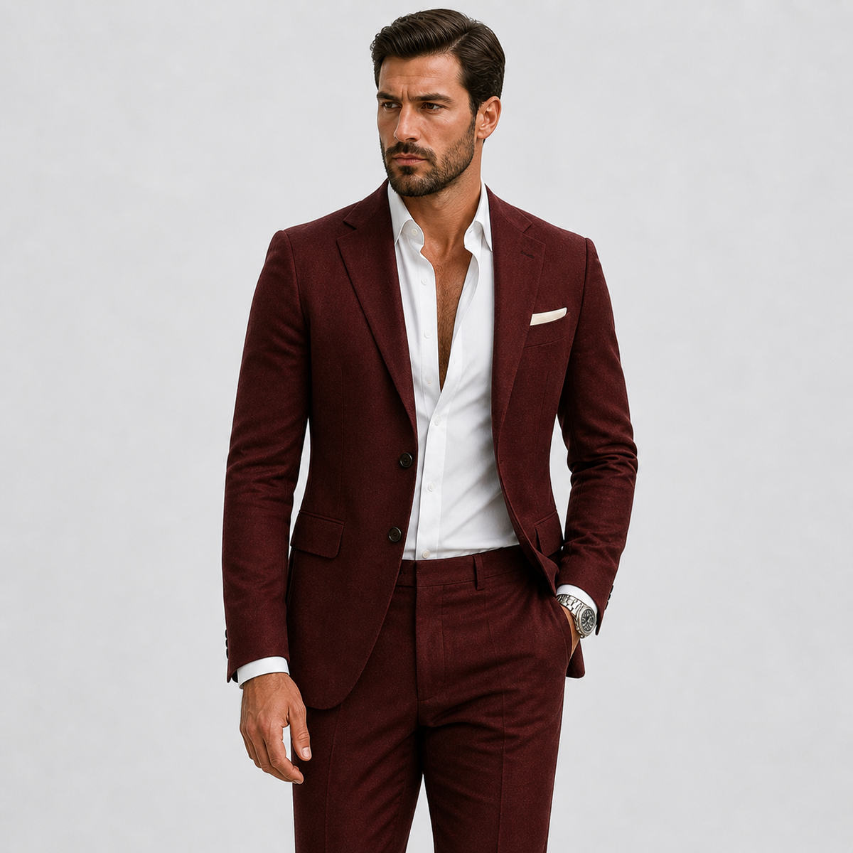 Heren Slim-Fit Linnen Pak | Lichtgewicht Zomerpak Voor Bruiloften