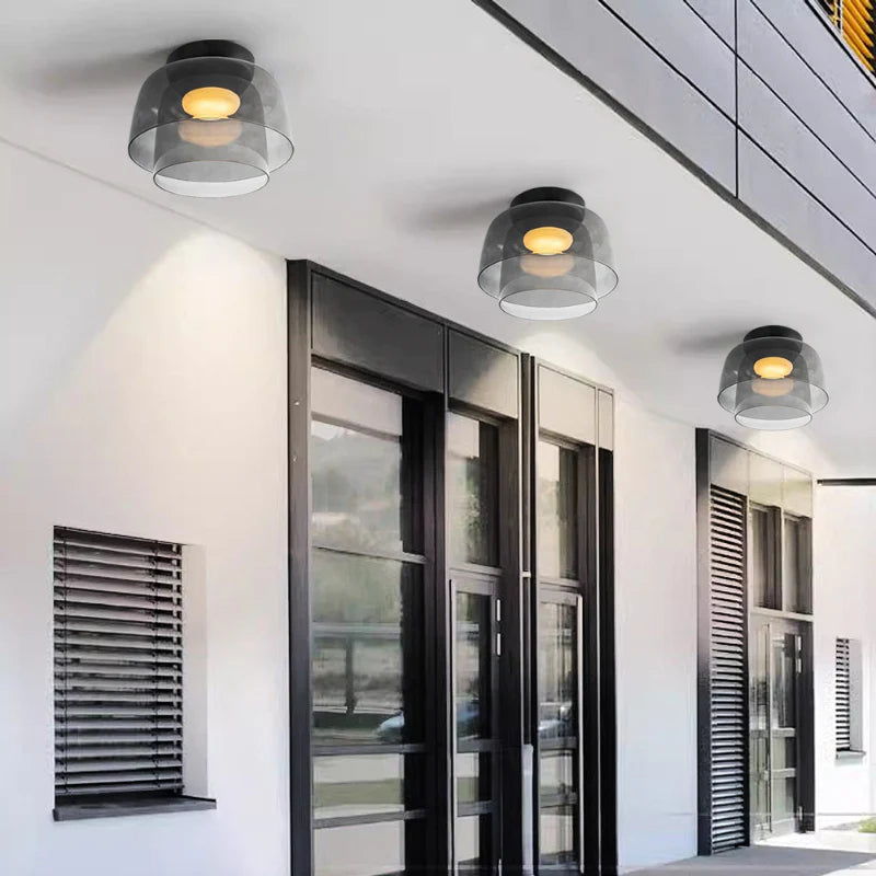 Moderne Designer Glas Loftlampe