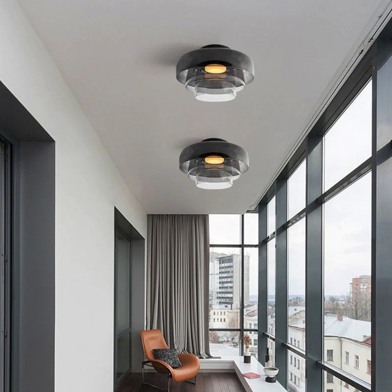 Moderne Designer Glas Loftlampe